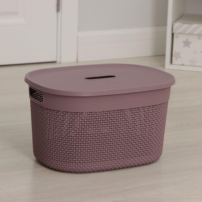 Корзина с крышкой Oslo, 18 л, 38,8×29,2×23,3 см, цвет черничный морс
Корзина с крышкой Oslo, 18 л, 38,8×29,2×23,3 см, цвет черничный морс