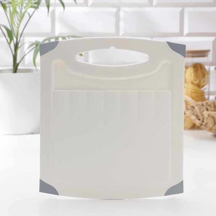 Доска разделочная «Люкс», 26×23×0,6 см, цвет ваниль
Доска разделочная «Люкс», 26×23×0,6 см, цвет ваниль