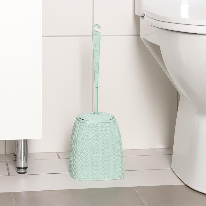 Ёрш для унитаза «Меланж», 14×14×42 см, цвет мятный
Ёрш для унитаза «Меланж», 14×14×42 см, цвет мятный