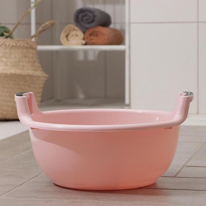 Таз круглый с ручками «Альфа», 16 л, 44,5×43×21,5 см, цвет пудровый
Таз круглый с ручками «Альфа», 16 л, 44,5×43×21,5 см, цвет пудровый