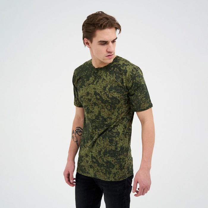 Футболка мужская камуфляж, цвет зелёный пиксель, размер 48
Футболка мужская камуфляж, цвет зелёный пиксель, размер 48