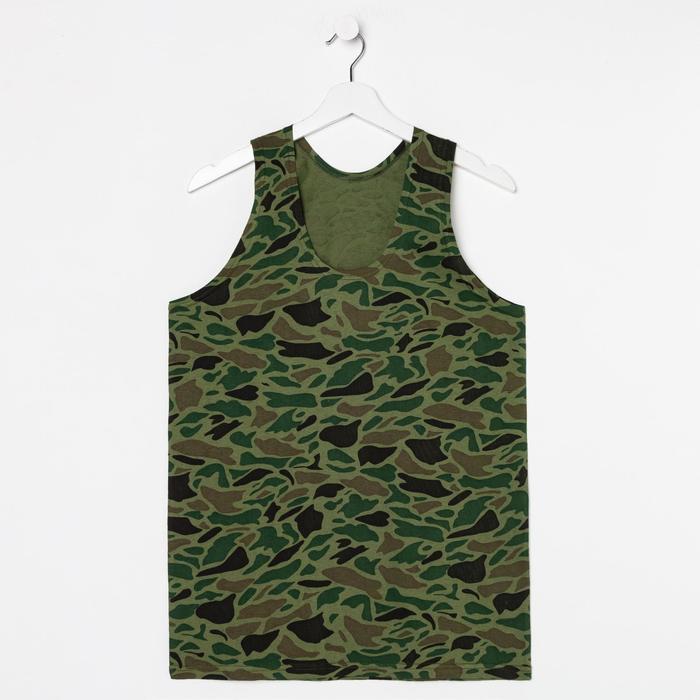 Майка мужская, цвет зелёный хаки, размер 56
Майка мужская, цвет зелёный хаки, размер 56