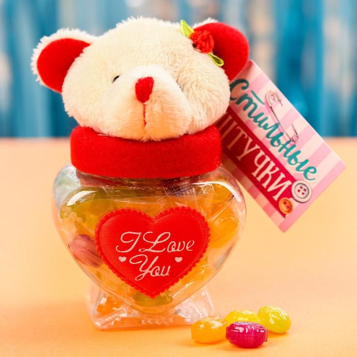 Конфетница «Мишка» с сердцем, с леденцами, 100 г. 
Конфетница «Мишка» с сердцем, с леденцами, 100 г.