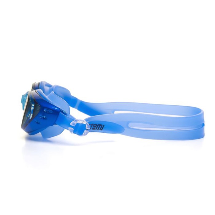 фото Очки для плавания atemi b1001m, зеркальные, силикон, цвет синий
