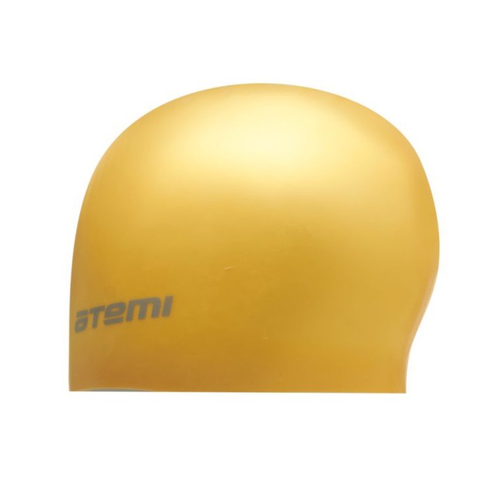 фото Шапочка для плавания atemi rc306, силикон, цвет золотистый