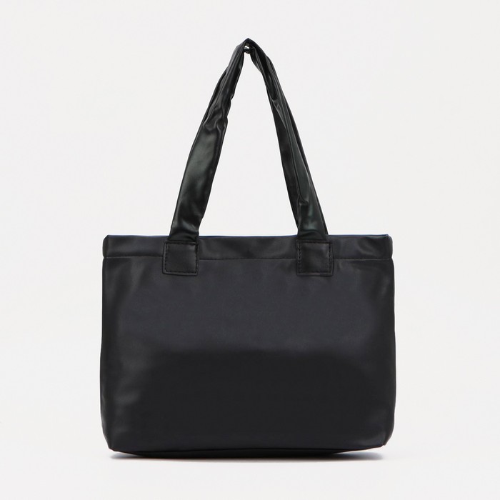 Сумка-шопер на магнитной кнопке, цвет чёрный
Сумка-шопер на магнитной кнопке, цвет чёрный