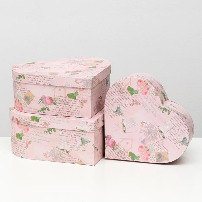 Набор коробок 3 в 1 "Сердца", 28.5 x 26 x 11 - 23.5 x 21 x 8.5 см
Набор коробок 3 в 1 "Сердца", 28.5 x 26 x 11 - 23.5 x 21 x 8.5 см
