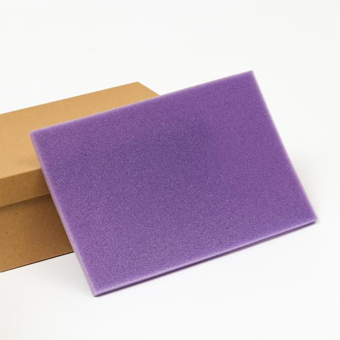 Ложемент из поролона 30 х 20 х 1 см, фиолетовый 
Ложемент из поролона 30 х 20 х 1 см, фиолетовый