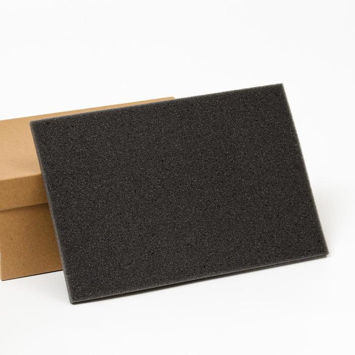 Ложемент из поролона 30 х 20 х 1 см, чёрный
Ложемент из поролона 30 х 20 х 1 см, чёрный
