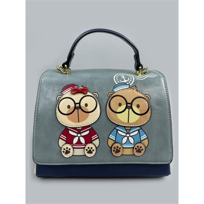 Сумка-мессенджер, 3 отдела на клапане, цвет серо-голубой
Сумка-мессенджер, 3 отдела на клапане, цвет серо-голубой