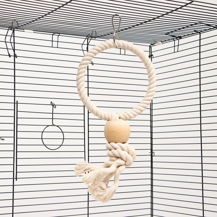 Игрушка для птиц "Обруч с шарами" 15*32 см, микс цветов
Игрушка для птиц "Обруч с шарами" 15*32 см, микс цветов