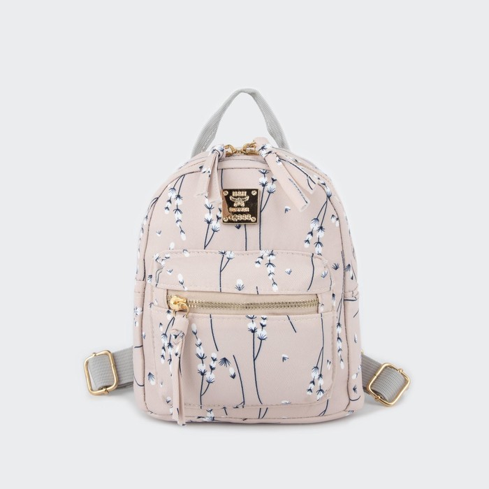 Рюкзак, отдел на молнии, наружный карман, цвет бежевый, «Цветы»
Рюкзак, отдел на молнии, наружный карман, цвет бежевый, «Цветы»