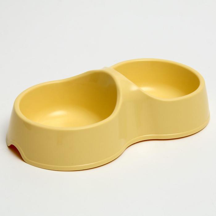 Миска двойная "Мур-мяу" 22,5 см х 13 см х 6 см, 0,2 л, светло-желтый
Миска двойная "Мур-мяу" 22,5 см х 13 см х 6 см, 0,2 л, светло-желтый
