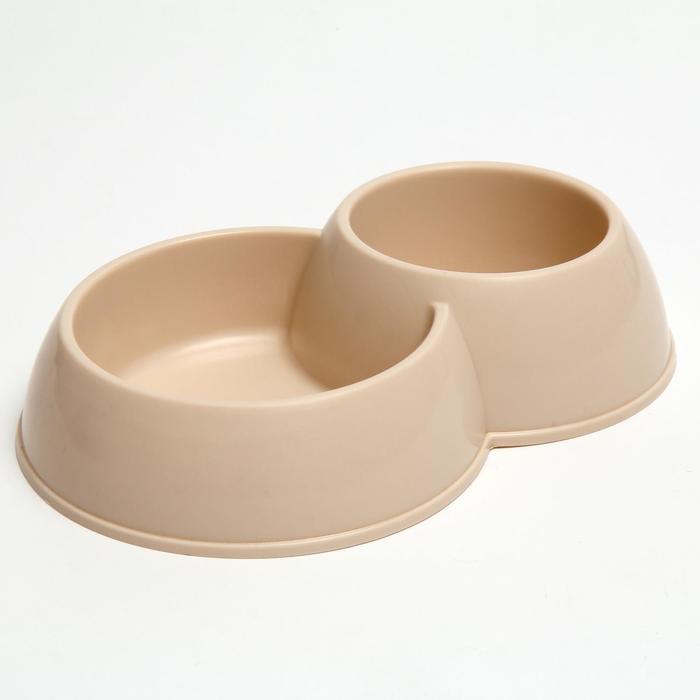 Миска двойная пластиковая 630 и 430 мл, 29,5 х 20 х 6 см, бежевый
Миска двойная пластиковая 630 и 430 мл, 29,5 х 20 х 6 см, бежевый