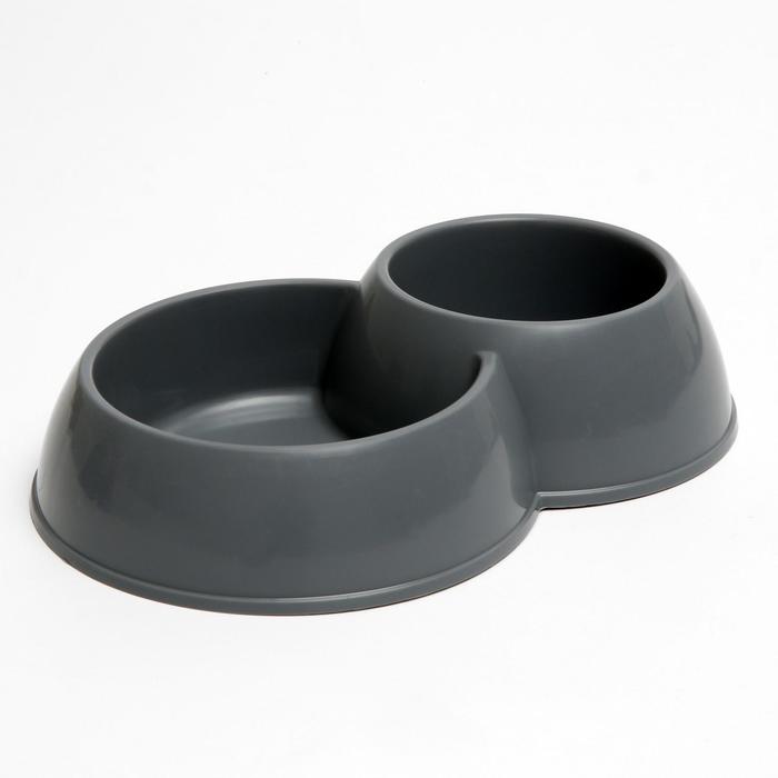 Миска двойная пластиковая 630 и 430 мл, 29,5 х 20 х 6 см, серый
Миска двойная пластиковая 630 и 430 мл, 29,5 х 20 х 6 см, серый