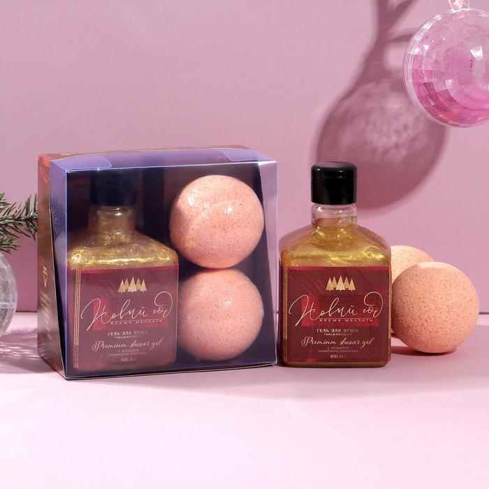 Набор «Время мечтать»: гель для душа 400 мл, бомбочки для ванны 2 шт х 130 г, аромат имбирный лимонад
