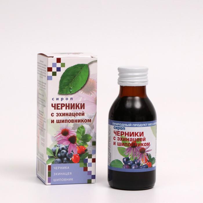 Сироп черники с эхинацеей и шиповником, 100 мл
Сироп черники с эхинацеей и шиповником, 100 мл
