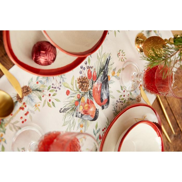 фото Дорожка на стол этель сhristmas bells 30х70 +/- 5 см, 100% хл, саржа 190 гр/м2