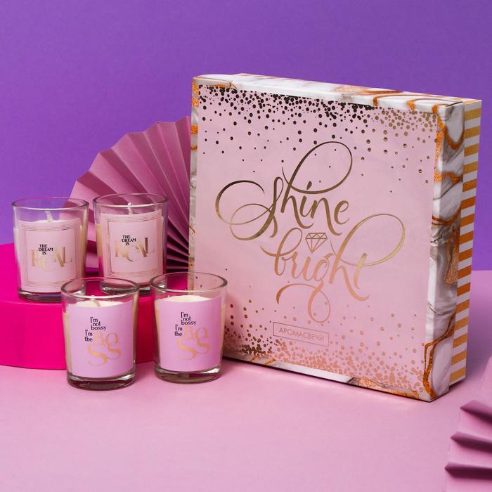 Набор свечей в коробке "Shine" 22 х 22 х 6 см 
Набор свечей в коробке "Shine" 22 х 22 х 6 см