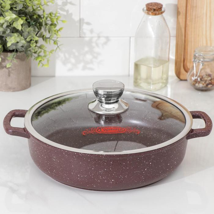 Жаровня «Шоколад», 3 л, d=26 см, стеклянная крышка, антипригарное покрытие, цвет коричневый
Жаровня «Шоколад», 3 л, d=26 см, стеклянная крышка, антипригарное покрытие, цвет коричневый