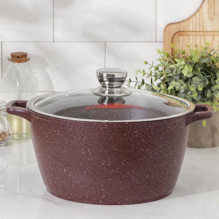 Кастрюля «Шоколад», 5 л, стеклянная крышка 
Кастрюля «Шоколад», 5 л, стеклянная крышка