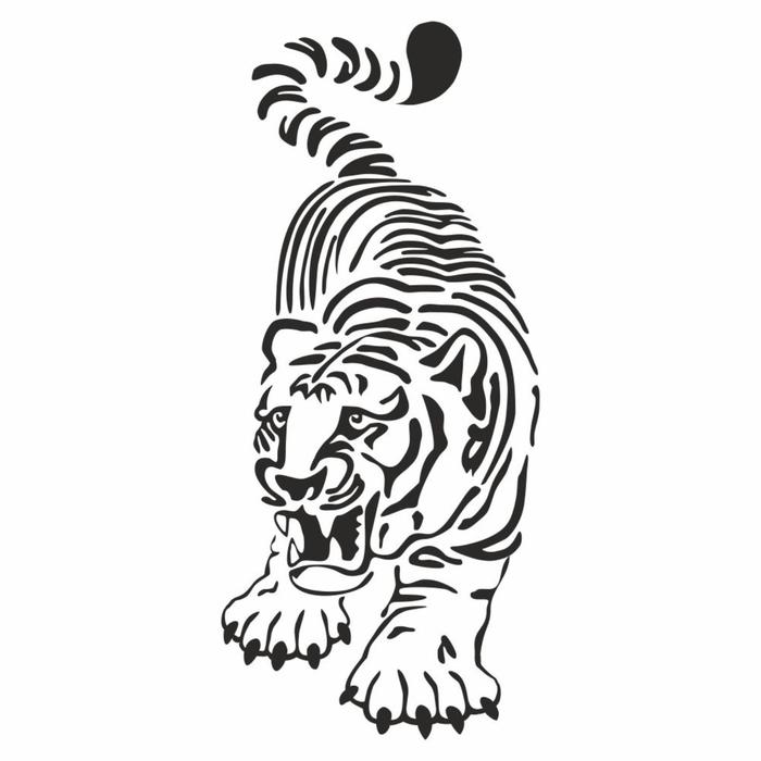 Наклейка "Тигр бегущий", плоттер черный, 40 х 20 см
Наклейка "Тигр бегущий", плоттер черный, 40 х 20 см
