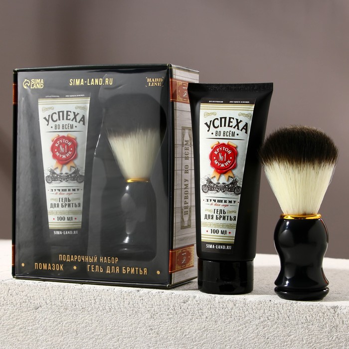 Набор "На удачу": гель для бритья 100 мл, помазок
Набор "На удачу": гель для бритья 100 мл, помазок