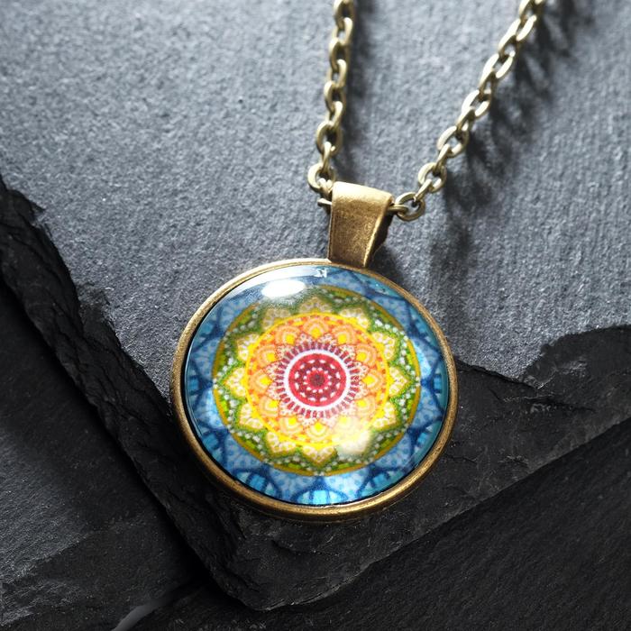 Кулон-амулет "Мандала любви" на цепочке, цвет жёлто-розовый
Кулон-амулет "Мандала любви" на цепочке, цвет жёлто-розовый