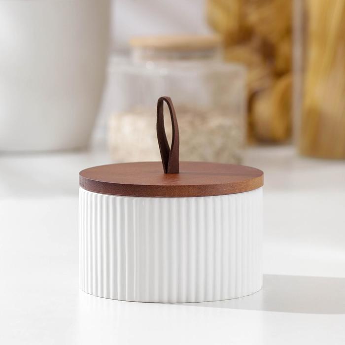 Банка для сыпучих продуктов «Дымка», 500 мл, 12×8 см, цвет белый
Банка для сыпучих продуктов «Дымка», 500 мл, 12×8 см, цвет белый