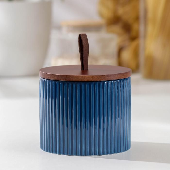 Банка для сыпучих продуктов «Дымка», 750 мл, 12×10,5 см, цвет синий
Банка для сыпучих продуктов «Дымка», 750 мл, 12×10,5 см, цвет синий