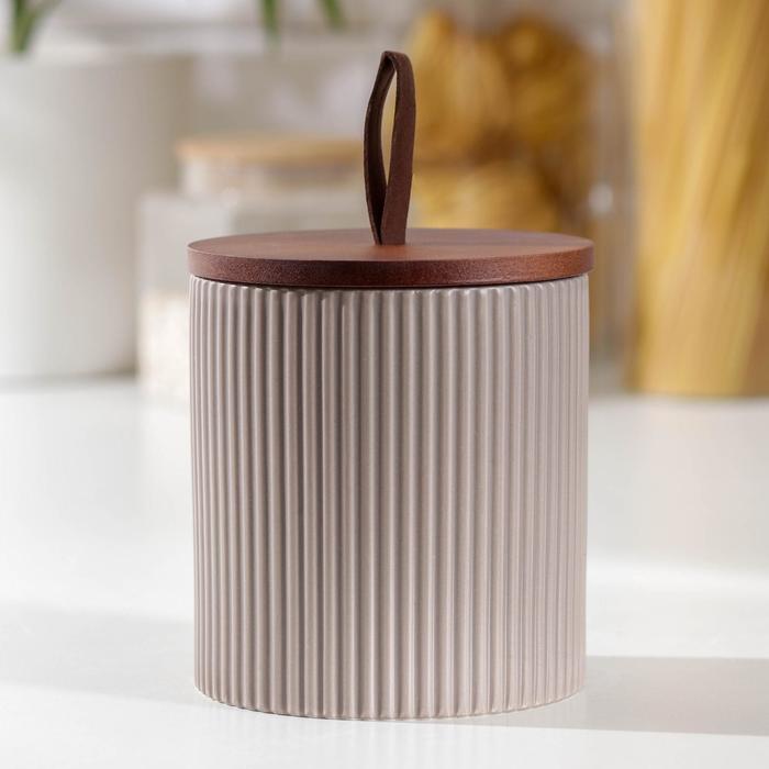 Банка для сыпучих продуктов «Дымка», 950 мл, 12×12 см, цвет серый
Банка для сыпучих продуктов «Дымка», 950 мл, 12×12 см, цвет серый