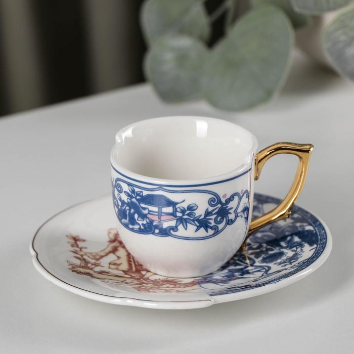 Кофейная пара фарфоровая «Дабл», чашка 90 мл, блюдце d=12,8 см
Кофейная пара фарфоровая «Дабл», чашка 90 мл, блюдце d=12,8 см