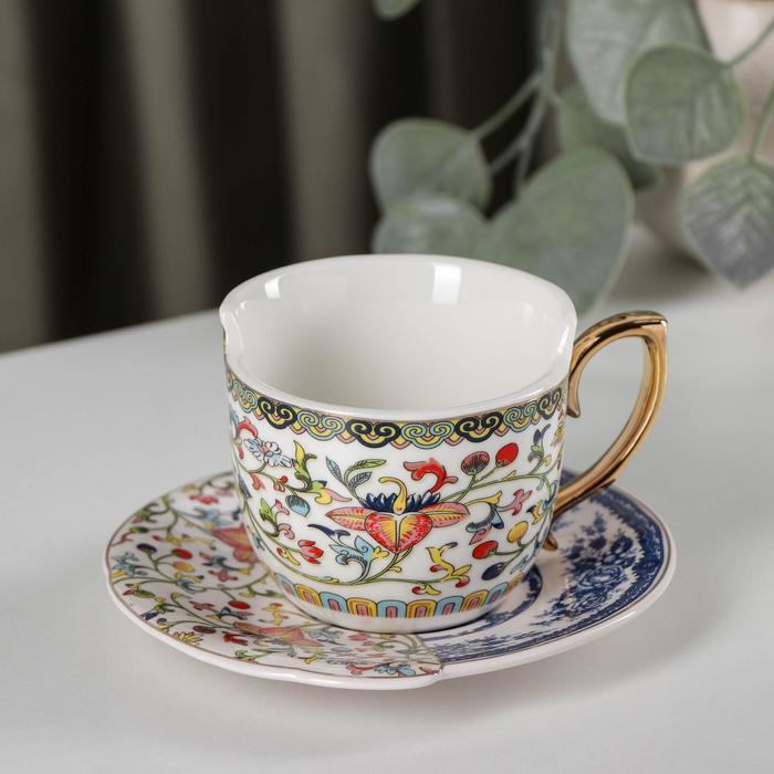 Чайная пара фарфоровая «Дабл», чашка 240 мл, блюдце d=13,5 см
Чайная пара фарфоровая «Дабл», чашка 240 мл, блюдце d=13,5 см