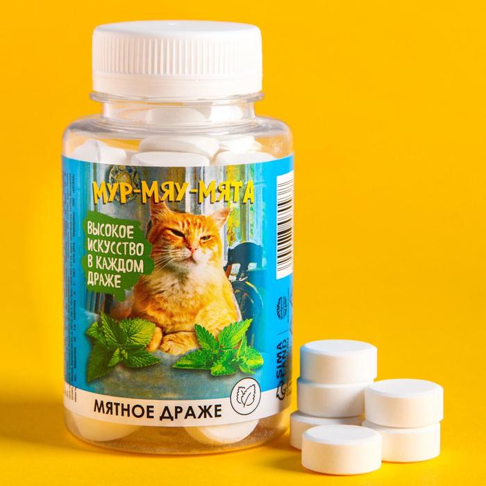 Мятное драже «Мур-мяу-мята», 90 г.
Мятное драже «Мур-мяу-мята», 90 г.