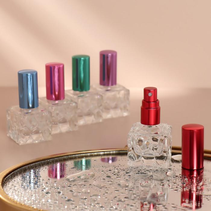 Флакон стеклянный для парфюма, с распылителем, 8 мл, цвет МИКС 
Флакон стеклянный для парфюма, с распылителем, 8 мл, цвет МИКС