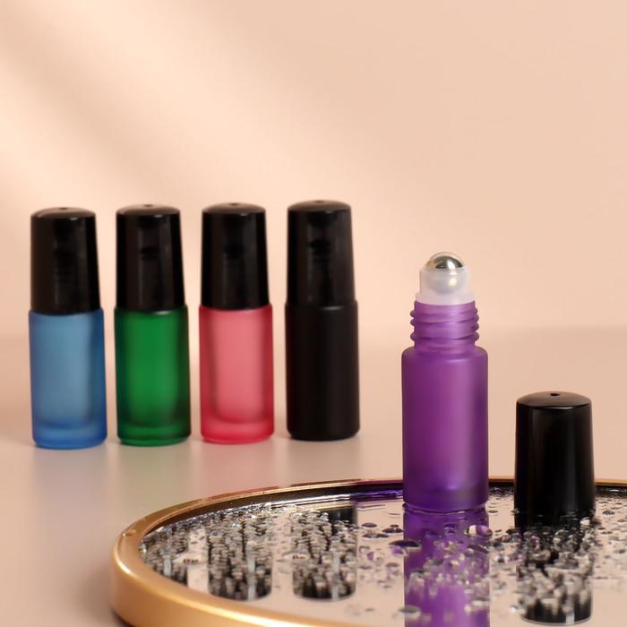 Флакон стеклянный для парфюма «Романтика», с металлическим роликом, 5 мл, цвет МИКС
Флакон стеклянный для парфюма «Романтика», с металлическим роликом, 5 мл, цвет МИКС