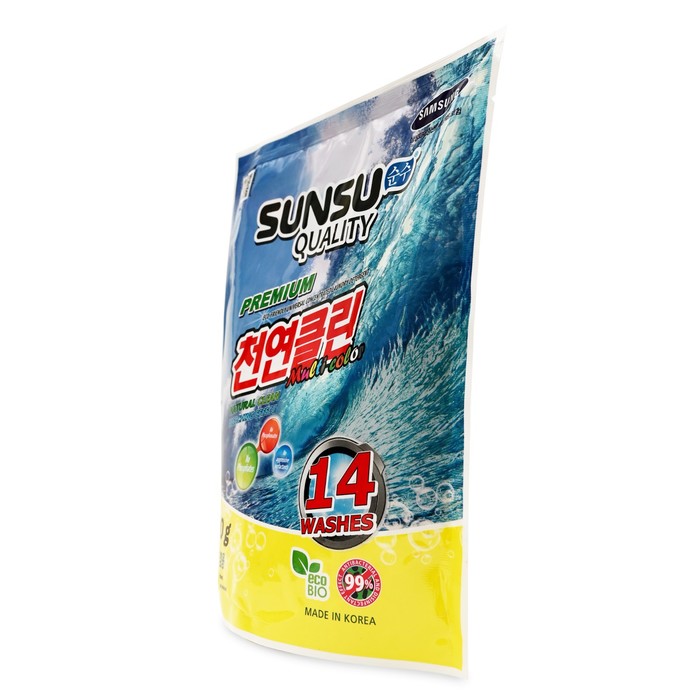 фото Стиральный порошок sunsu-q, концентрированный, для стирки цветного белья, 500 г