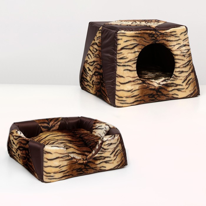 Дом-трансформер трапеция 43 х 43 х 34 см, расцветка тигр
Дом-трансформер трапеция 43 х 43 х 34 см, расцветка тигр