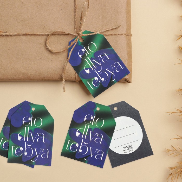 Шильдик на подарок Eto dlya tebya, 5 × 7 см
Шильдик на подарок Eto dlya tebya, 5 × 7 см