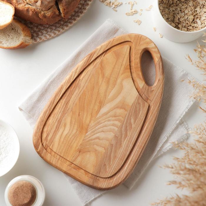 Доска разделочная «Авторская», с ручкой, 20×30×2 см, массив бука
Доска разделочная «Авторская», с ручкой, 20×30×2 см, массив бука