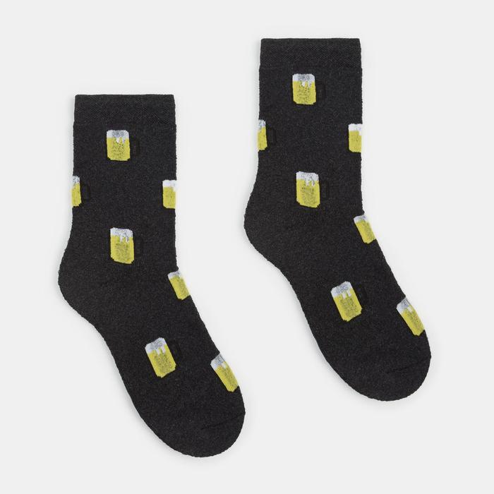 Носки мужские «Пиво», цвет серый меланж, размер 29
Носки мужские «Пиво», цвет серый меланж, размер 29