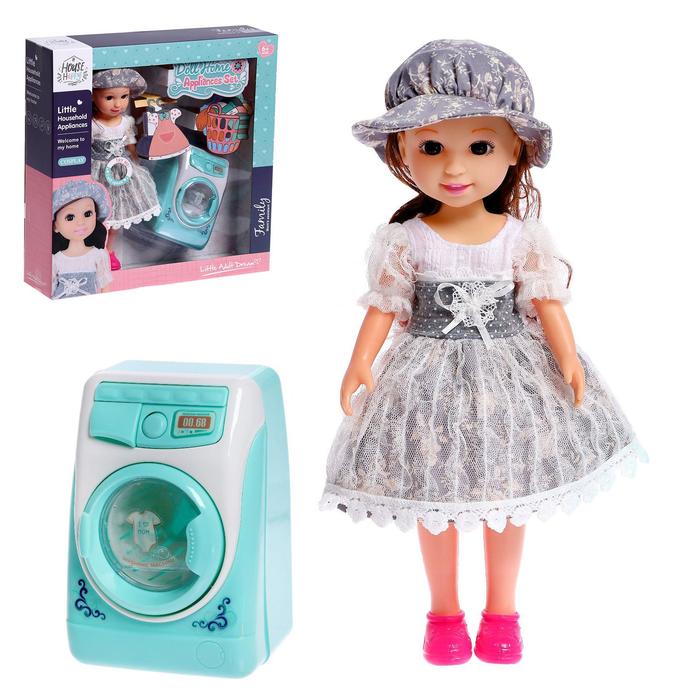 Кукла классическая «Мира Хозяюшка» в комплекте со стиральной машинкой, звук
Кукла классическая «Мира Хозяюшка» в комплекте со стиральной машинкой, звук