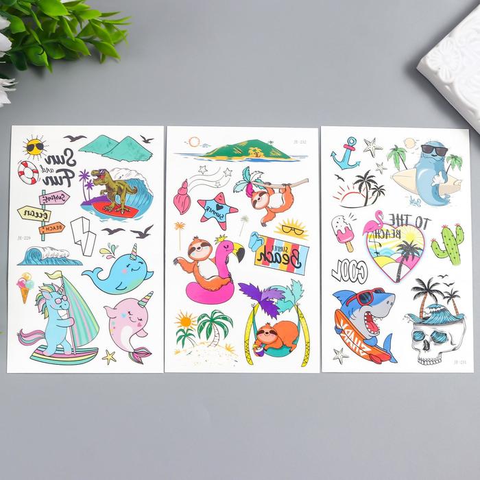 Татуировка на тело цветная "Животные на отдыхе" МИКС 12х7,5 см 
Татуировка на тело цветная "Животные на отдыхе" МИКС 12х7,5 см