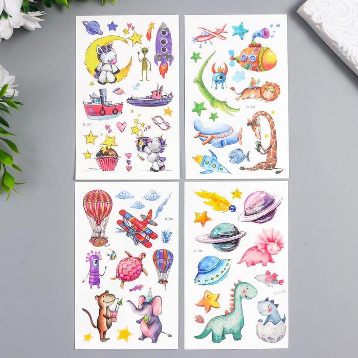 Татуировка на тело цветная "Животные и воздухоплавание" МИКС 12х7,5 см
Татуировка на тело цветная "Животные и воздухоплавание" МИКС 12х7,5 см