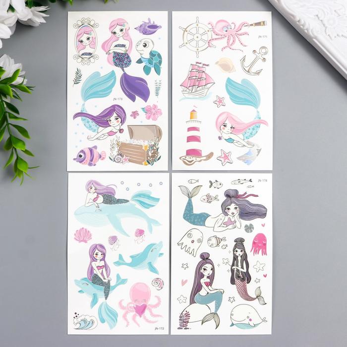Татуировка на тело цветная фосфорная "Русалочка - подводный мир" МИКС 12х7,5 см
Татуировка на тело цветная фосфорная "Русалочка - подводный мир" МИКС 12х7,5 см