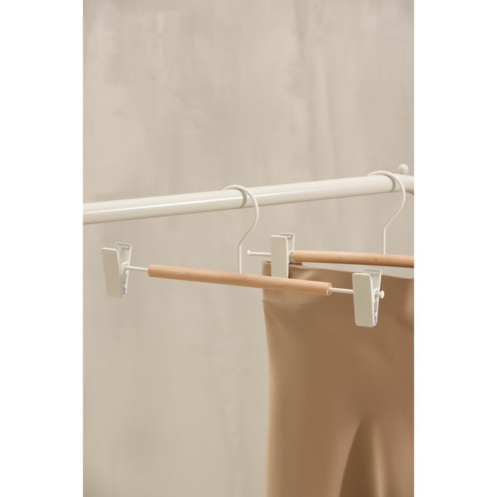 Вешалка для брюк и юбок SAVANNA Wood, 28×11,5×2,8 см, цвет белый
Вешалка для брюк и юбок SAVANNA Wood, 28×11,5×2,8 см, цвет белый