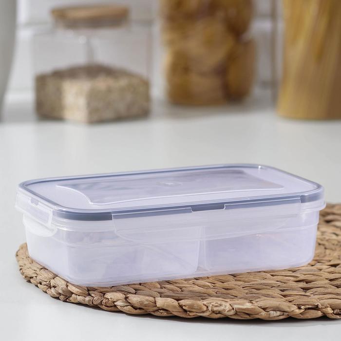 Ланч-бокс прямоугольный, 2 отделения, 500 мл, 500 мл, 21×14,5×5,5 см 
Ланч-бокс прямоугольный, 2 отделения, 500 мл, 500 мл, 21×14,5×5,5 см