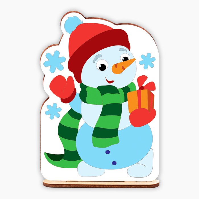 Набор для творчества. Роспись по дереву «Снеговик»
Набор для творчества. Роспись по дереву «Снеговик»