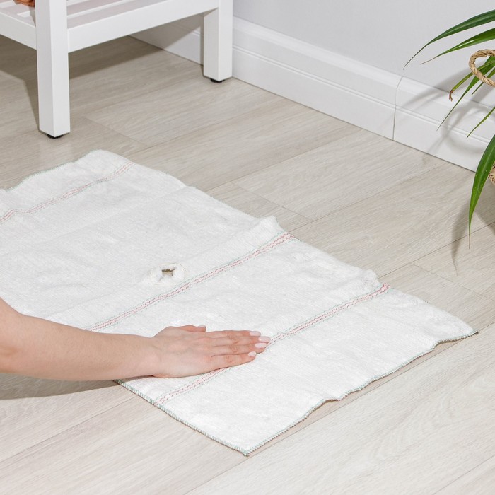 Салфетка для пола, 50×80 см, вискоза, хлопок, оверлок, с отверстием
Салфетка для пола, 50×80 см, вискоза, хлопок, оверлок, с отверстием