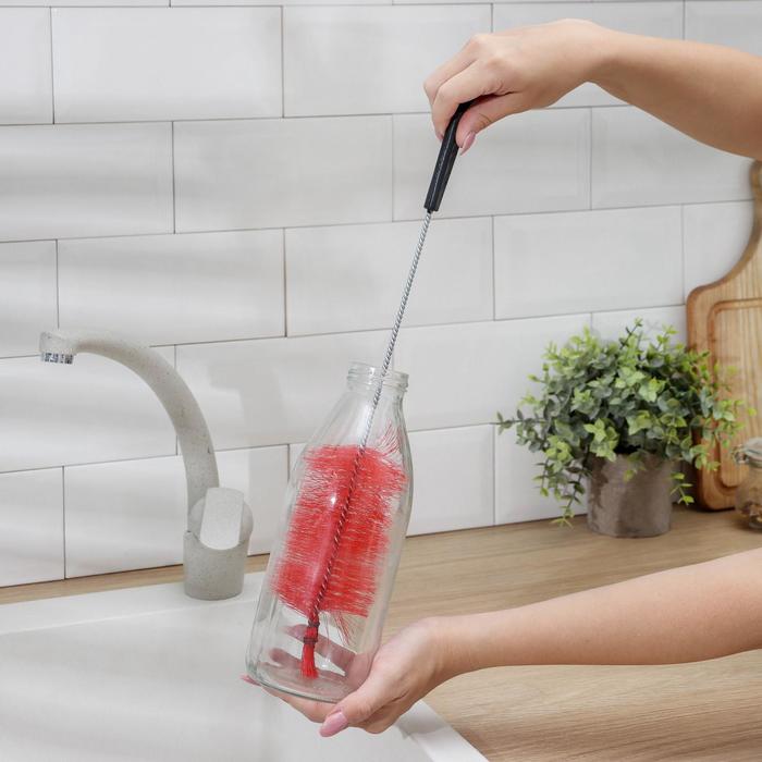 Ёрш бутылочный из синтетической щетины, 38 см, цвет МИКС 
Ёрш бутылочный из синтетической щетины, 38 см, цвет МИКС